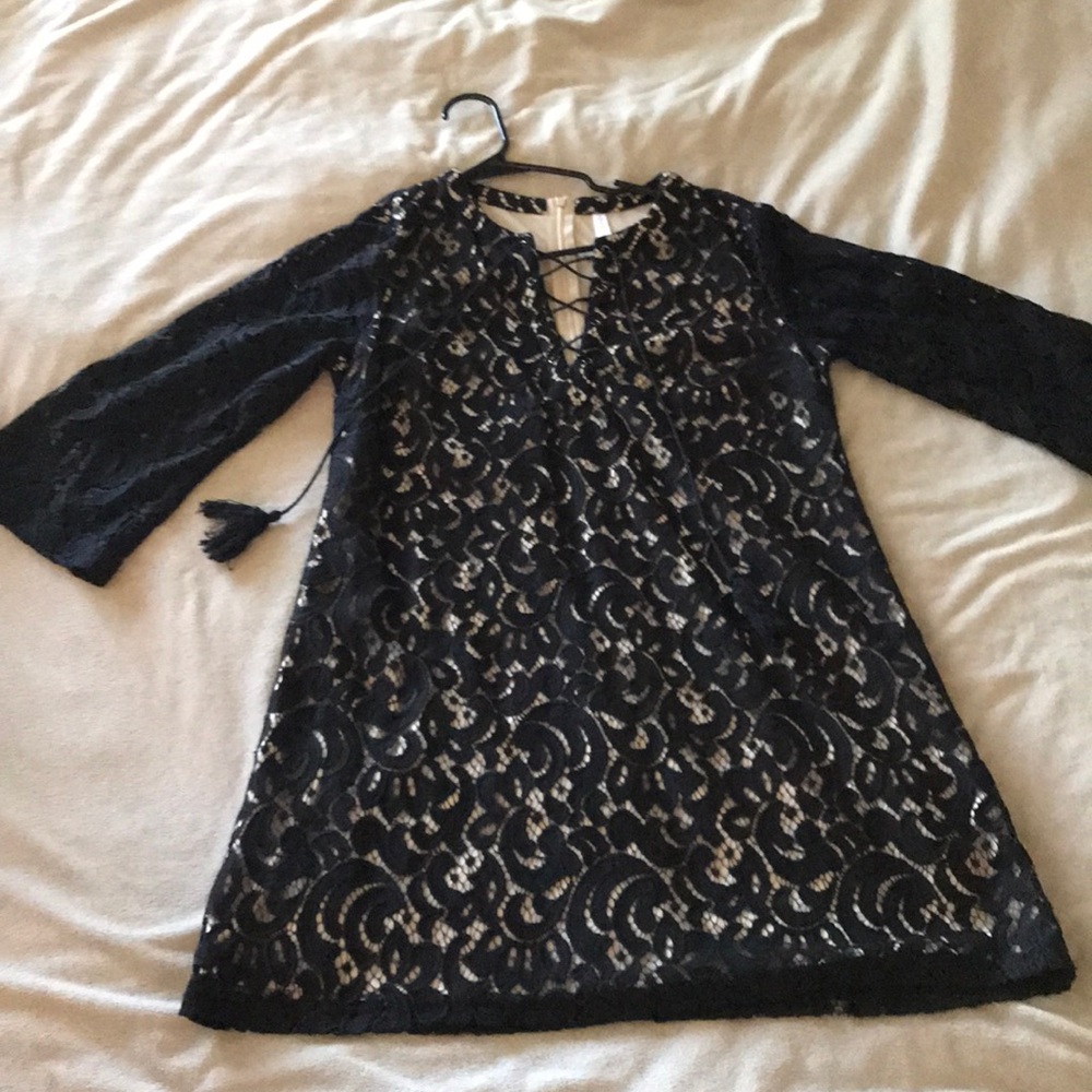Mini long sleeve dress
